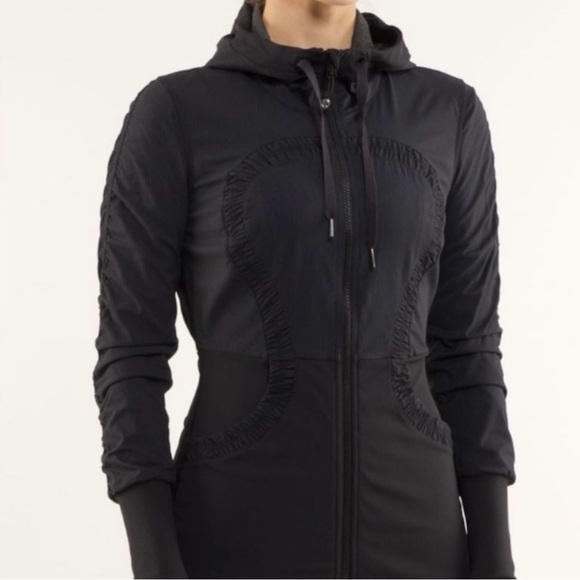 lululemon Dance Studio Black Jacket-size 10 - Picture 1 of 4